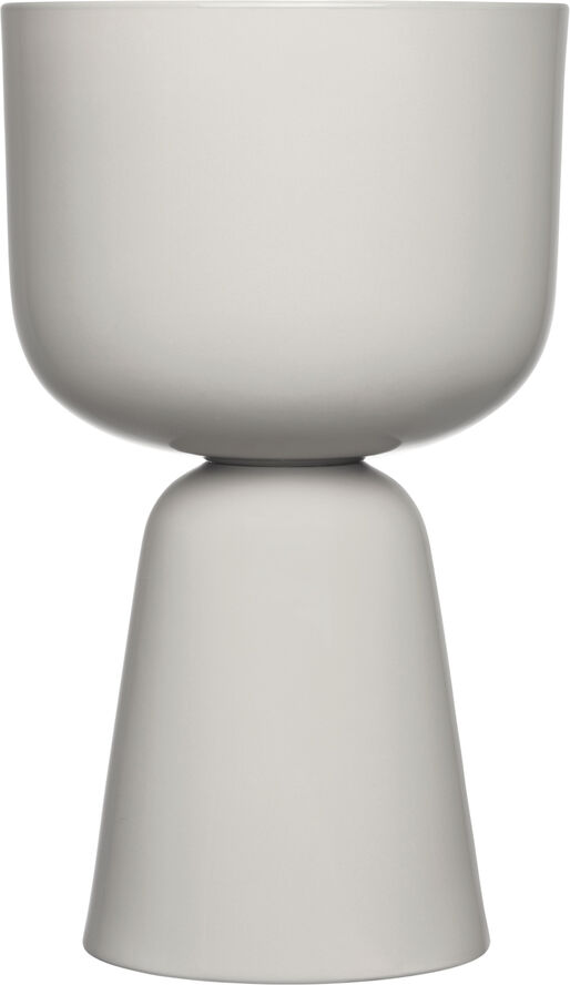 Iittala Nappula urtepotte 400x245mm lysegrå Grå