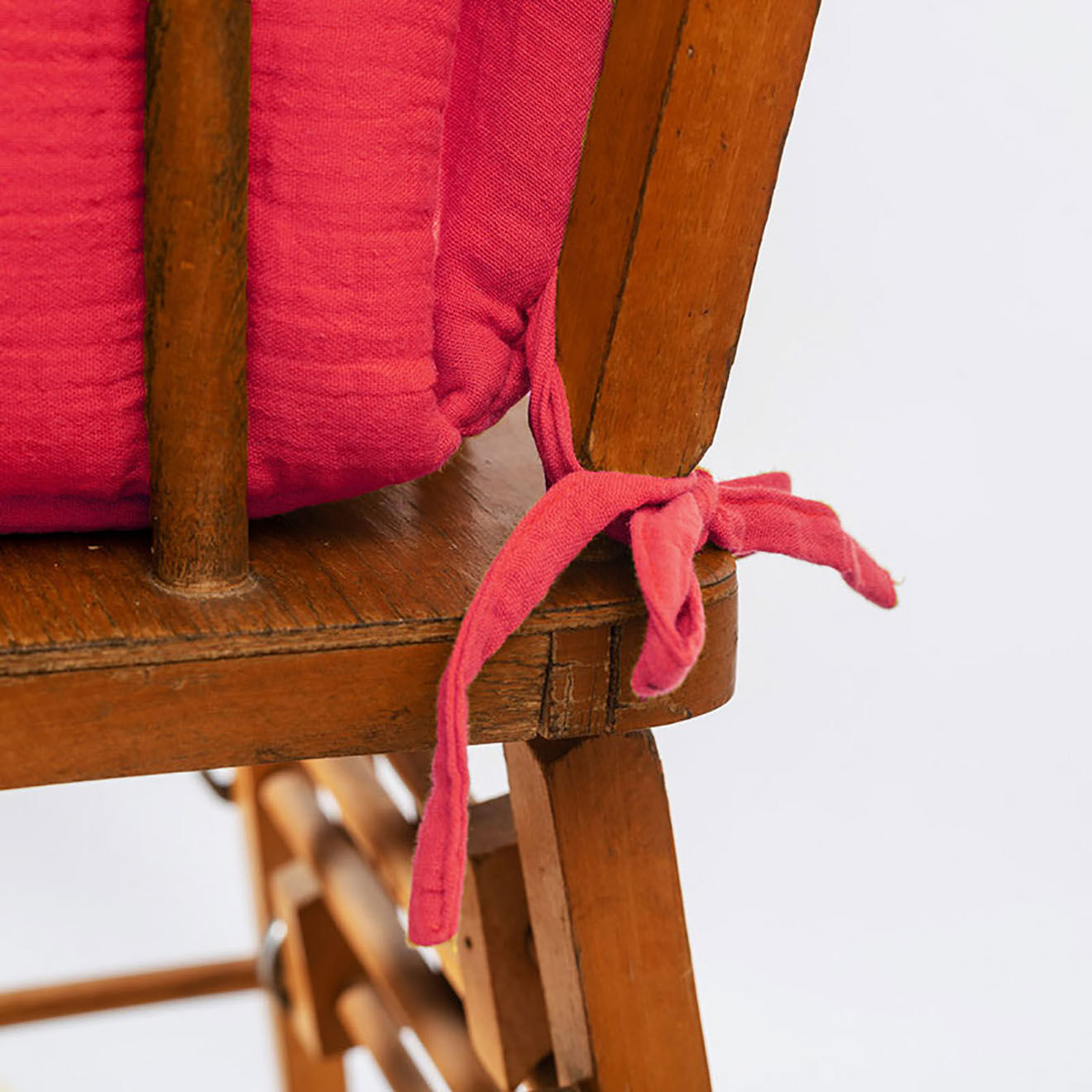 Papate Coussin de Chaise Haute en Coton Bio fraise - 31x16x27 cm