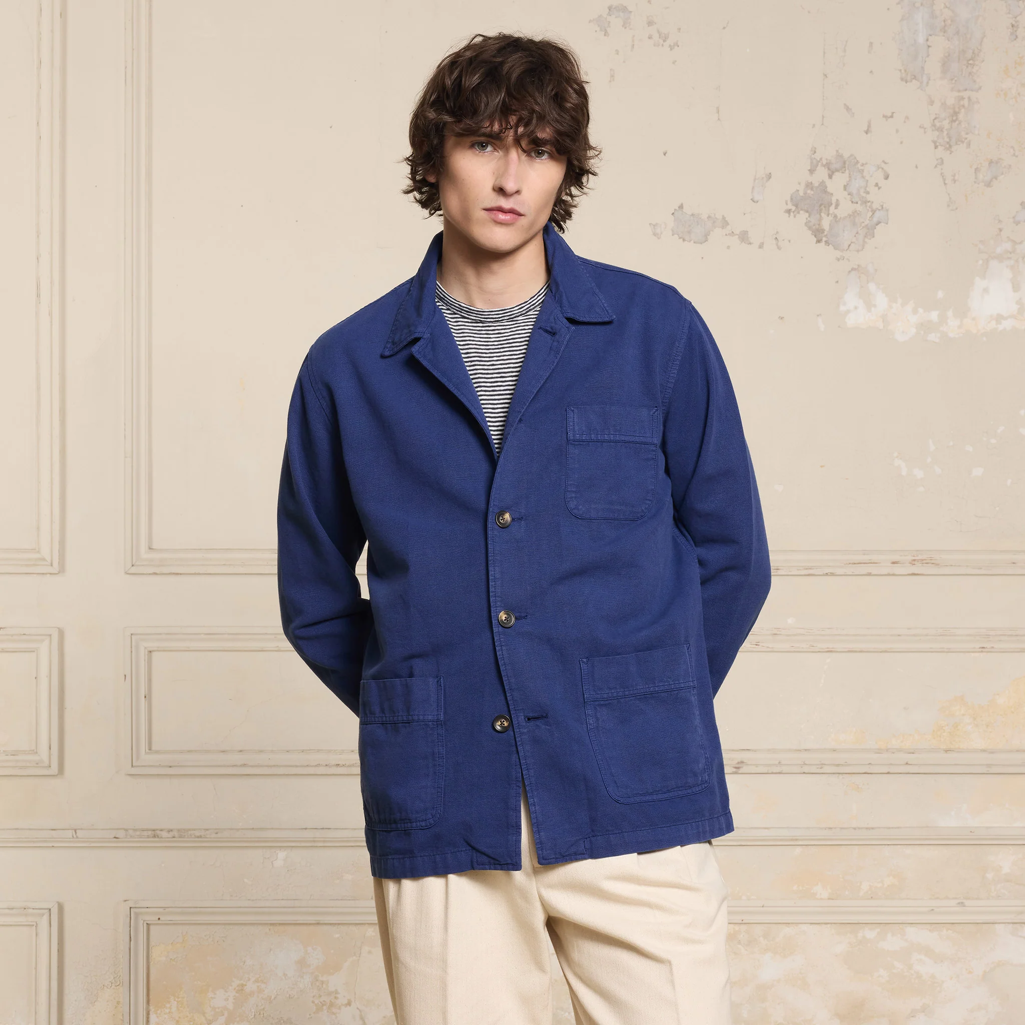 Indigo work jacket