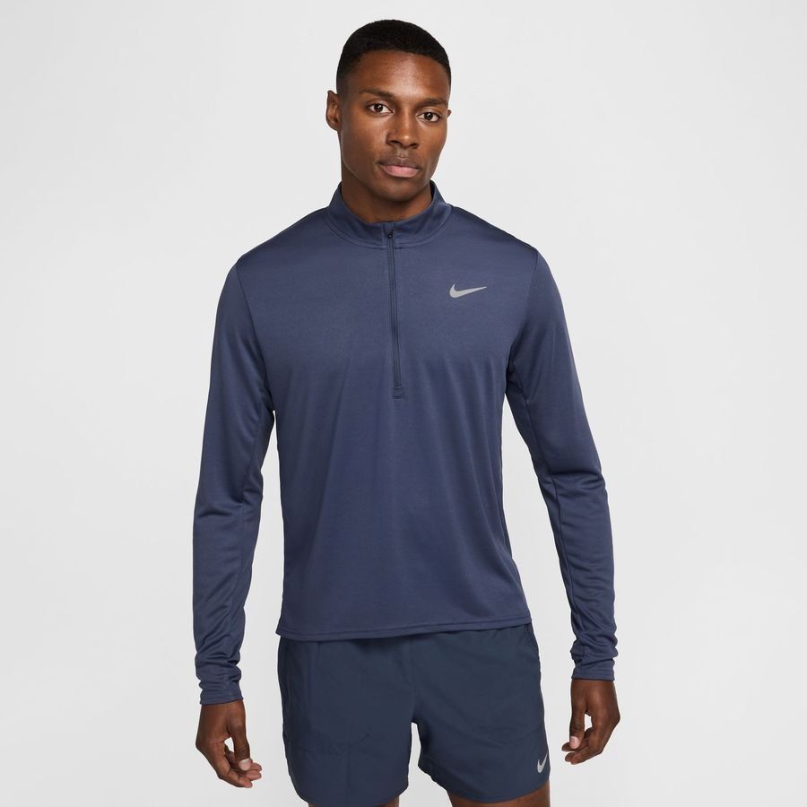 Nike Haut Running Dri-FIT Pacer HZ - Bleu/Argenté