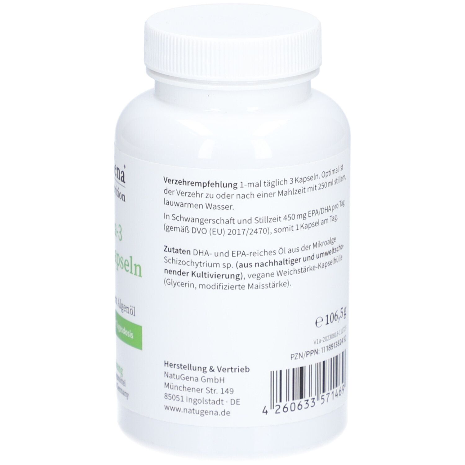 NatuGena® Omega-3 Vegane Kapseln