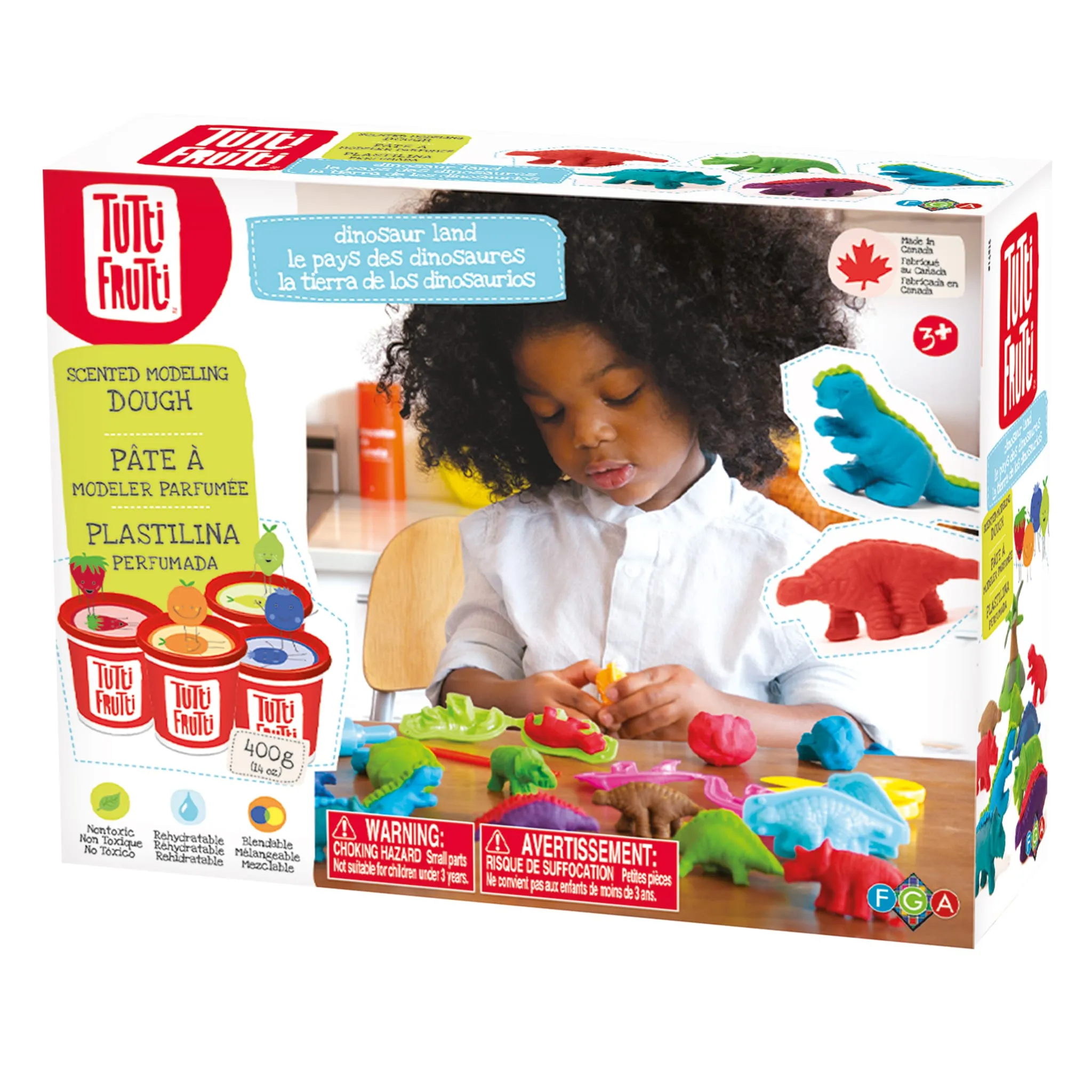 Tutti Frutti Ensemble Pâtes à Modeler - Dinosaures