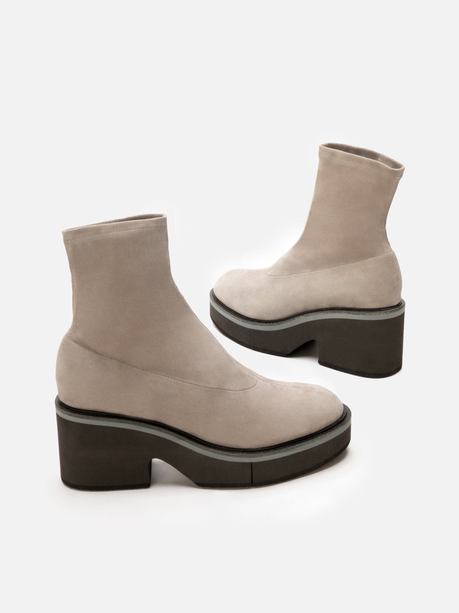 ALBANE, suede stretch stone