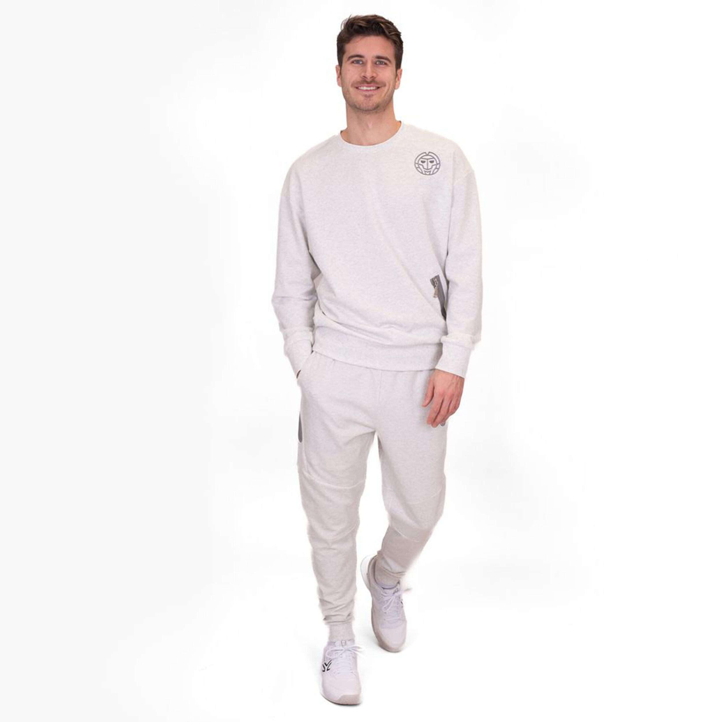 BIDI BADU Chill Tight Leg Pantalon Survêtement Hommes - Blanc