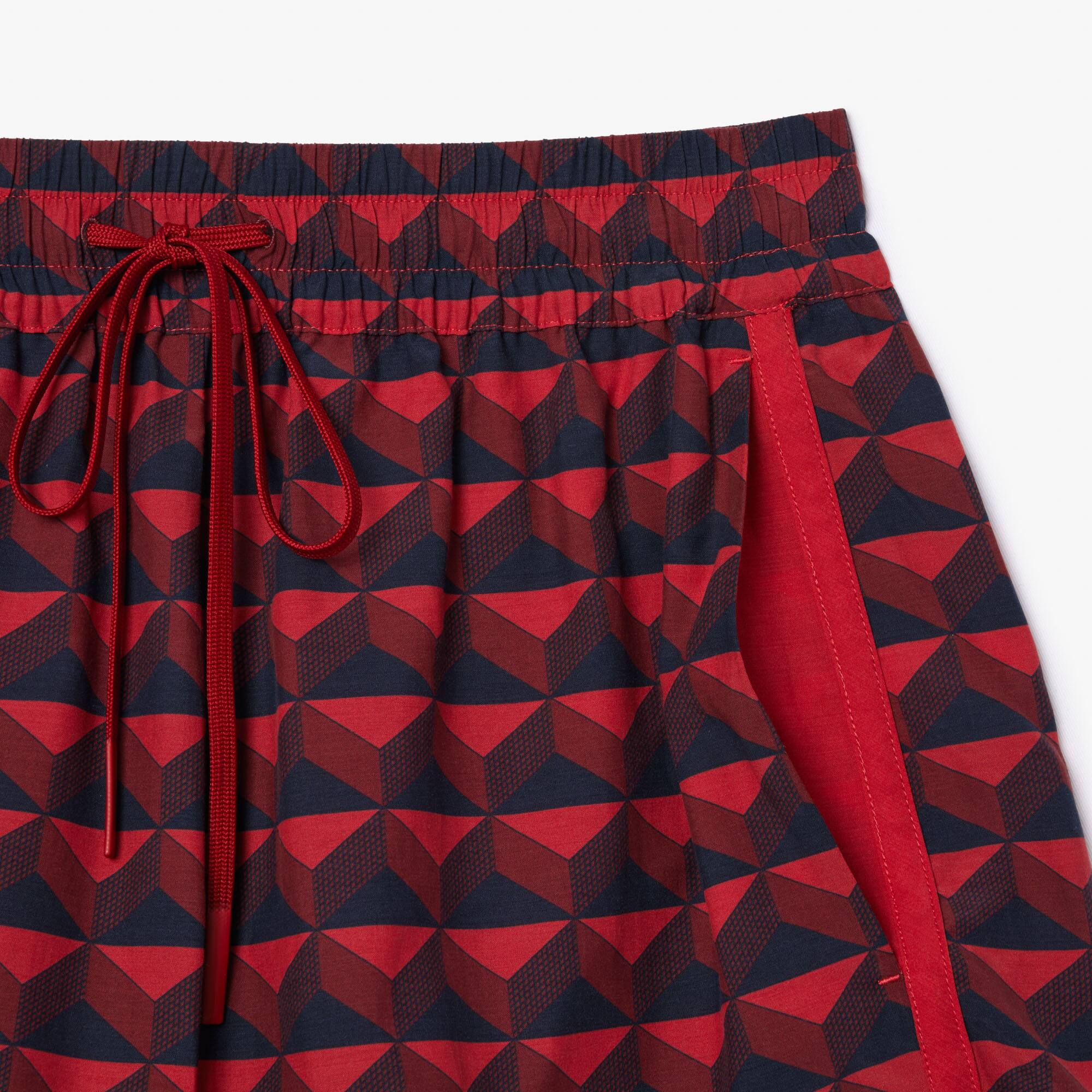 Kurze Bermudas mit grafischem Aufdruck Shorts - Blau - Lacoste - Damen
