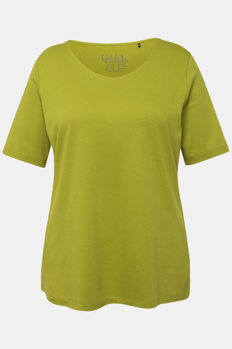 Shirt, doppellagige Vorderseite, Slim, Rundhals, Halbarm