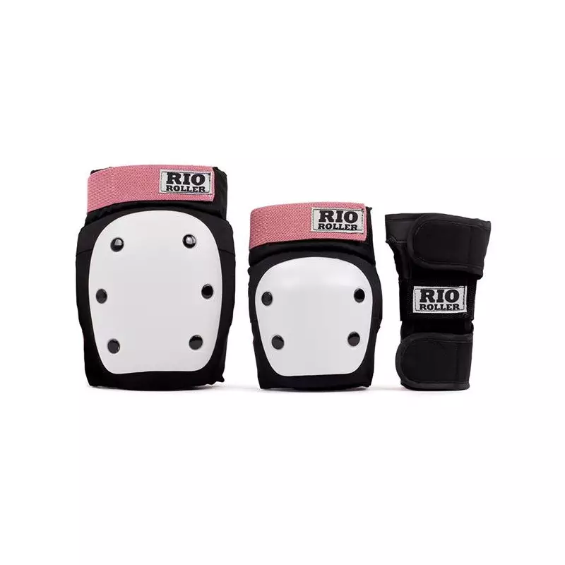 Set de protection RIO ROLLER Triple Pad Set Black/Rose