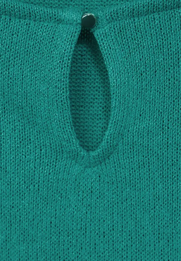 Shirt im Strick Look - intense aqua