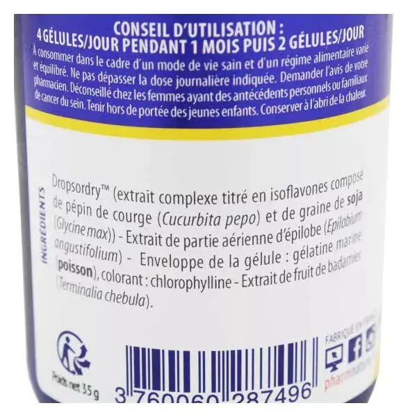 Pharm Nature Micronutrition Uridry Incontinência Urinária 60 cápsulas
