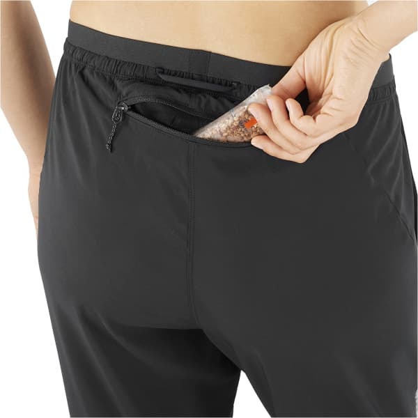 Pantalon trail SALOMON CROSS RUN PANTS U DEEP BLACK