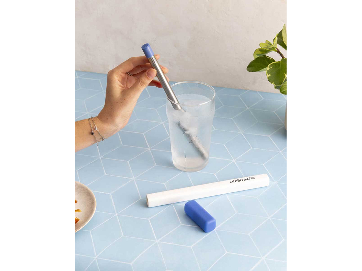 LifeStraw Sip RVS waterfilter rietje - Purple