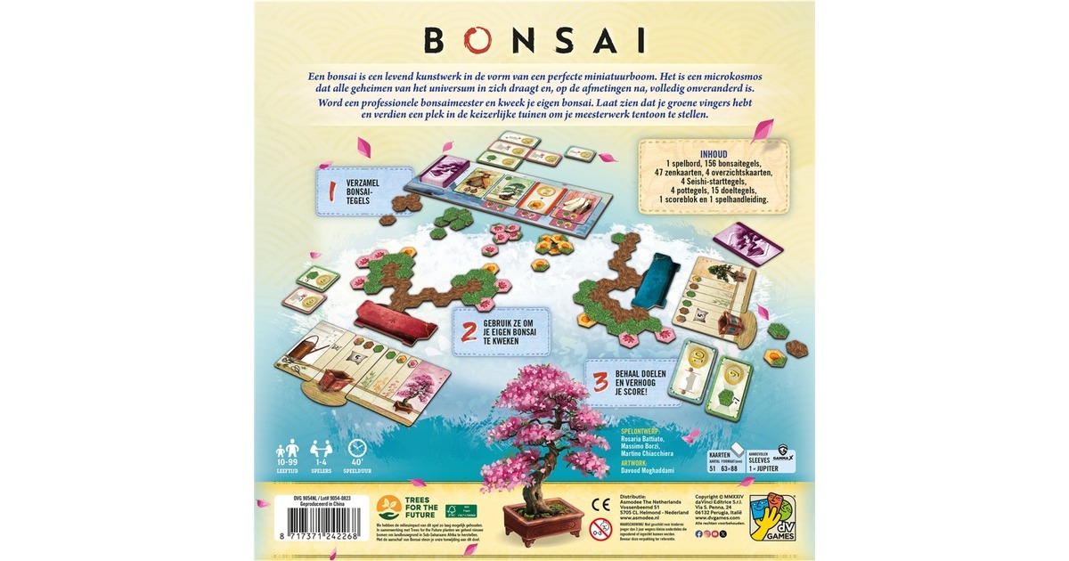AsmodeeBonsai Bordspel  (Nederlands, 1 - 4 spelers, 40 minuten, Vanaf 10 jaar)