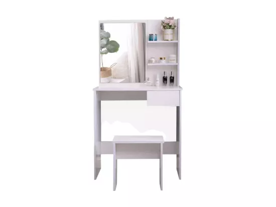 Coiffeuse table de maquillage avec miroir tiroir et tabouret ARIEL