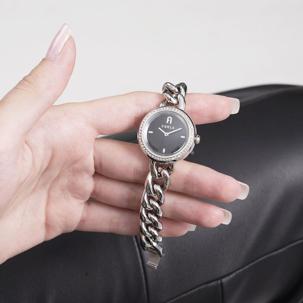 Montre Furla Chain Round Noir