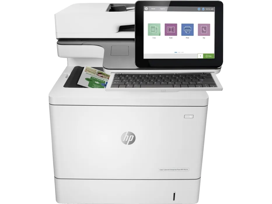HP LaserJet Enterprise Flow MFP M578c - Multifunktionsprinter - farve - laser - Legal (216 x 356 mm) (original) - A4/Legal (medie) - op til 38 spm (kopiering) - op til 38 spm (udskriver) - 650 ark - 33.6 Kbps - USB 2.0, Gigabit LAN, USB 2.0 vært