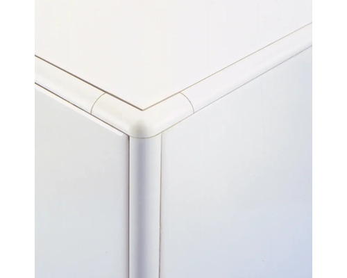 Dural Durondell DRP 1230-Y PVC witte buitenhoek, 2 stuks