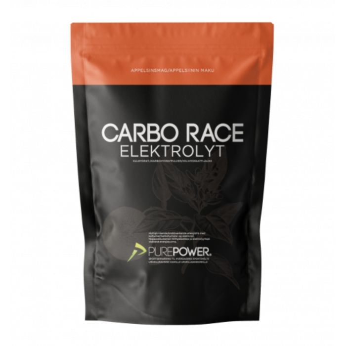 PurePower Unisex Energi-pulver Carbo Race Electrolyte 1 kg. Orange