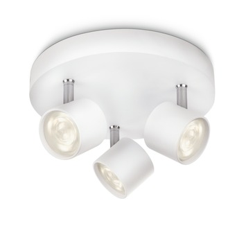 Philips triospot Star wit - Incl 3X LED 3W dimbaar