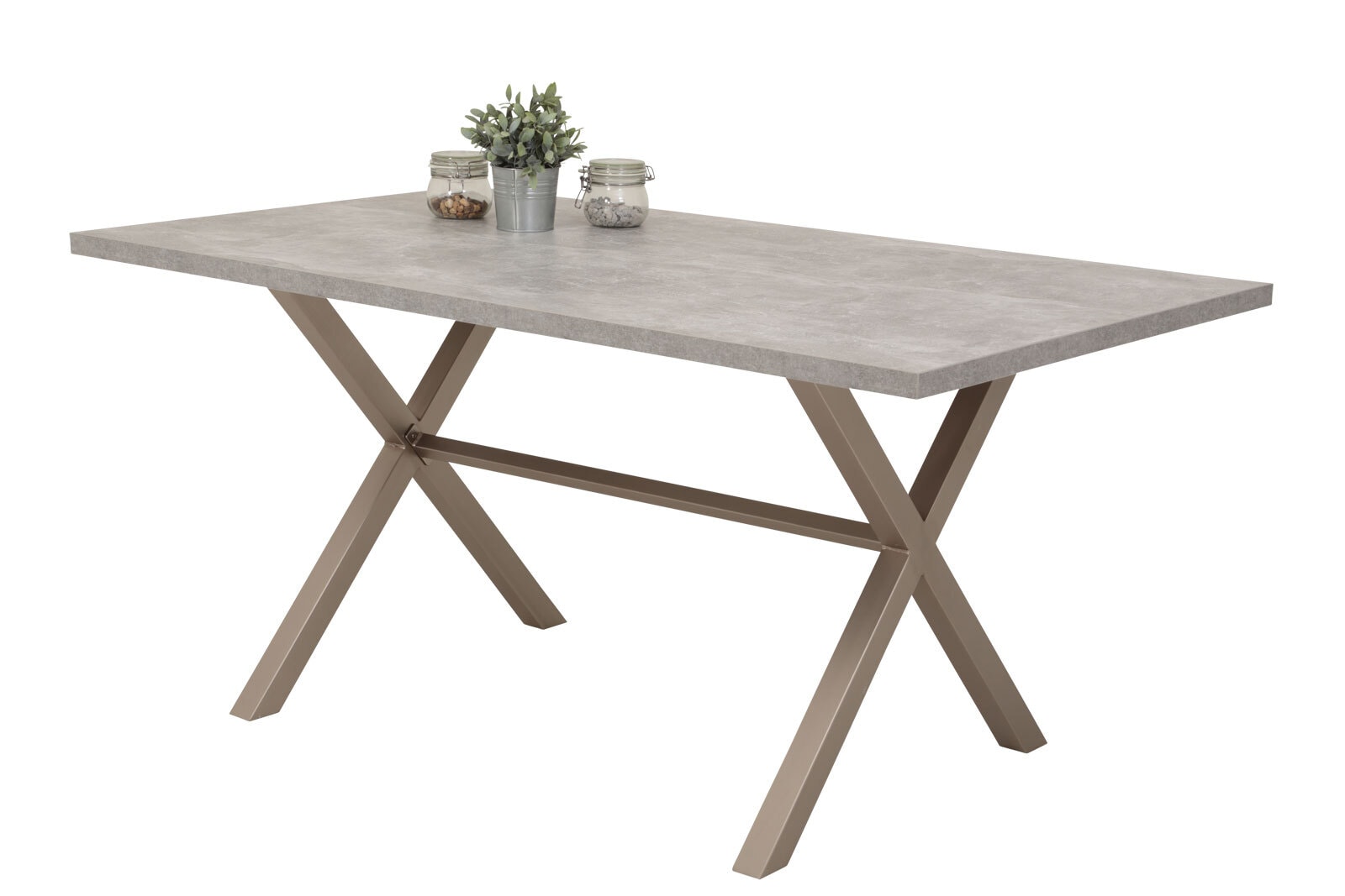 Tisch Karen I Betonoptik 160 x 75 x 90 cm