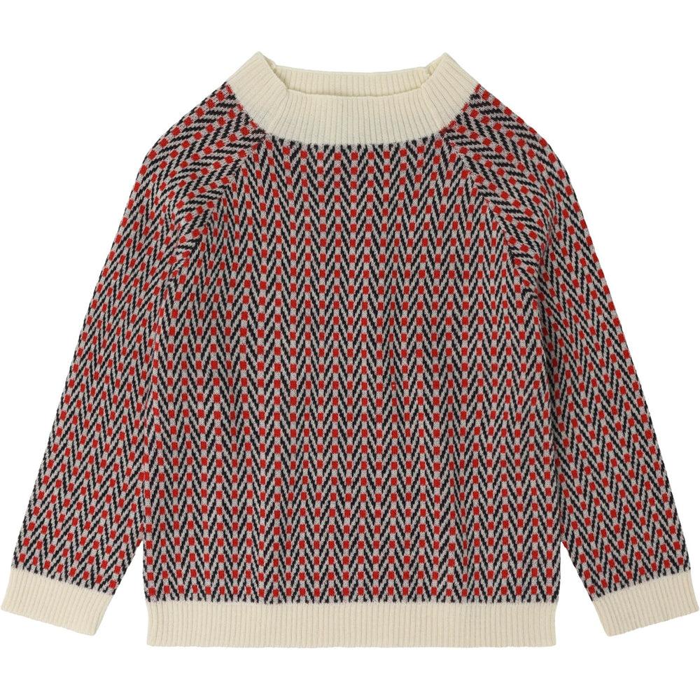 Køb FUB Ecru Herringbone Sweater