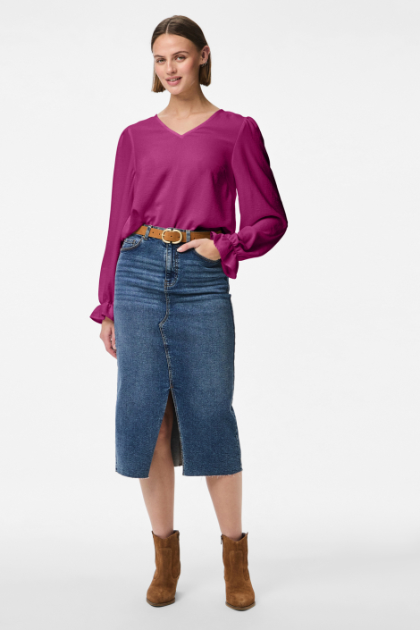 Pieces roze dames blouse