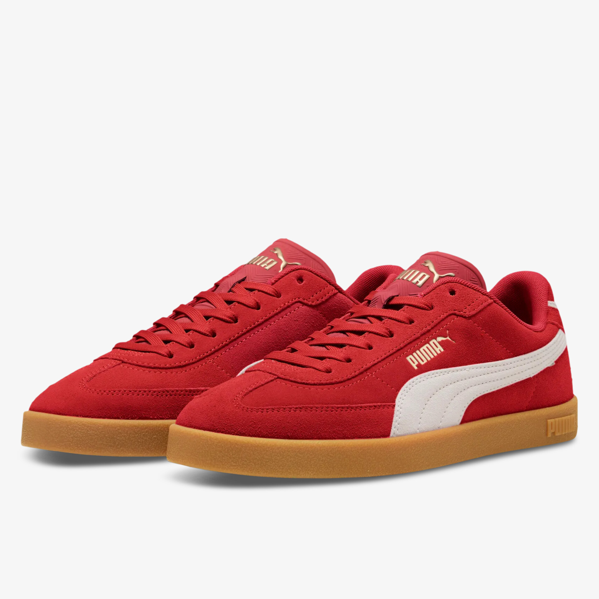 PUMA Club II Era Suede Herren Sneaker Low rot