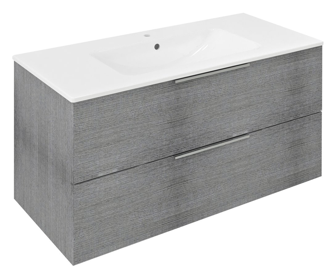 Sapho Cirasa wastafel onderkast 100x46x52cm grijs eiken