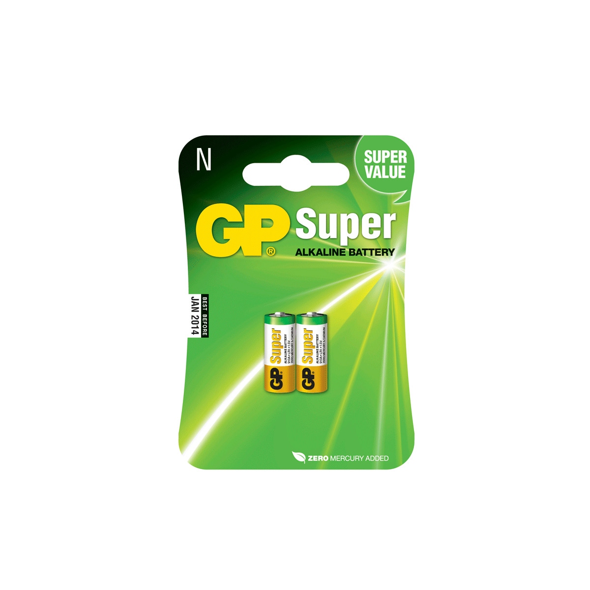Super Alkaline LR1 2-pakning