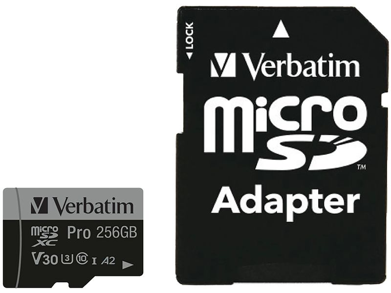 Seagate microSDXC-Karte Pro U3 256 GB MicroSDXC Speicherkarte mit 256 GB, UHS-I U3, ideal für leistungsstarke mobile Geräte und 4K Ultra HD Aufnahmen.