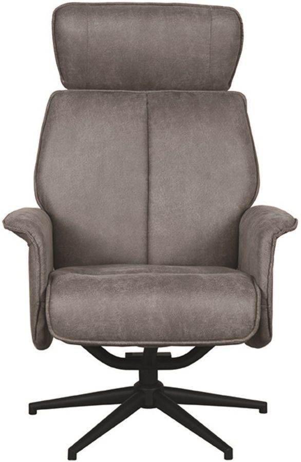 Relaxfauteuil Taupe Micro Suede CH-73.017 Verdal B77 x D79 x H109 cm