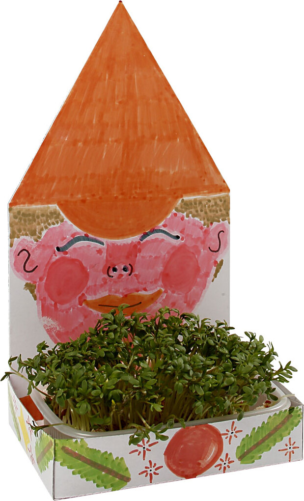 Karsebakke-Figur - Hus - H 20 CM - Hvid - 6 Sæt