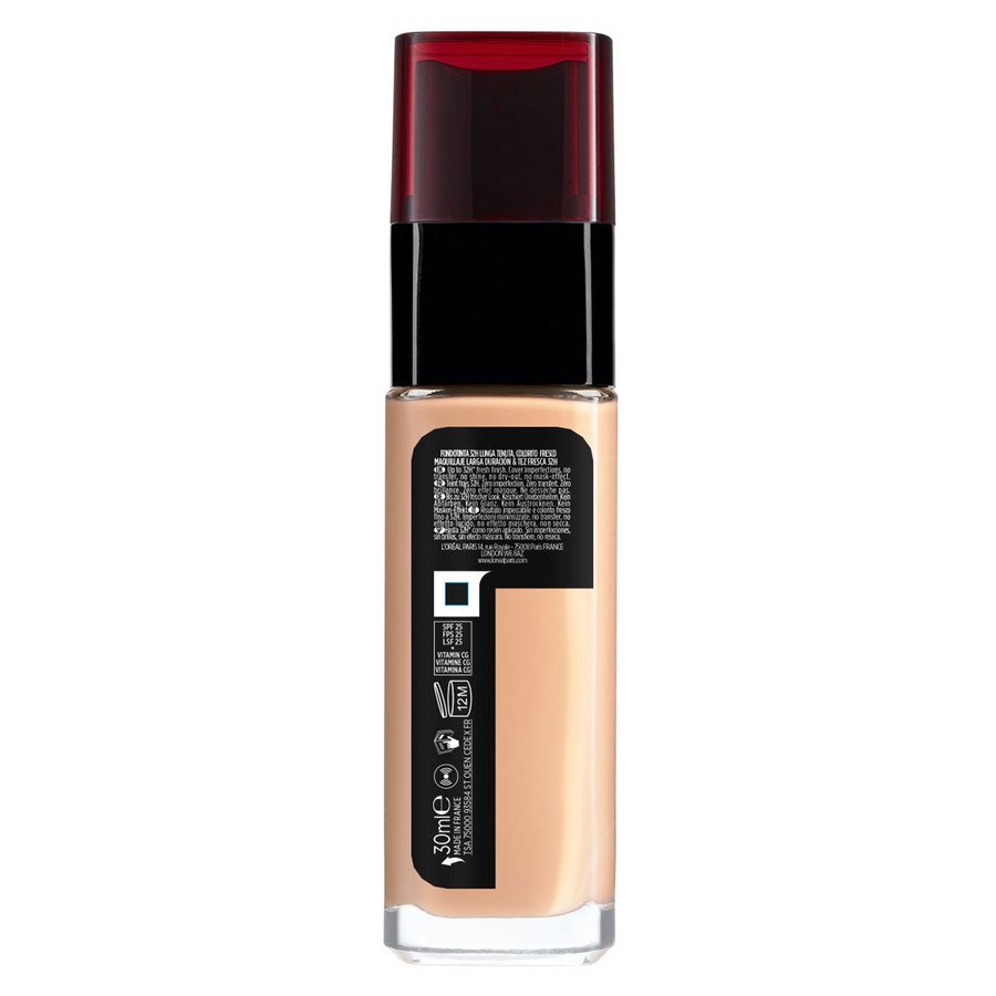 L'Oréal Paris Infaillible Fresh Wear 32H Liquid Foundation 200 Warm Undertone 30ml