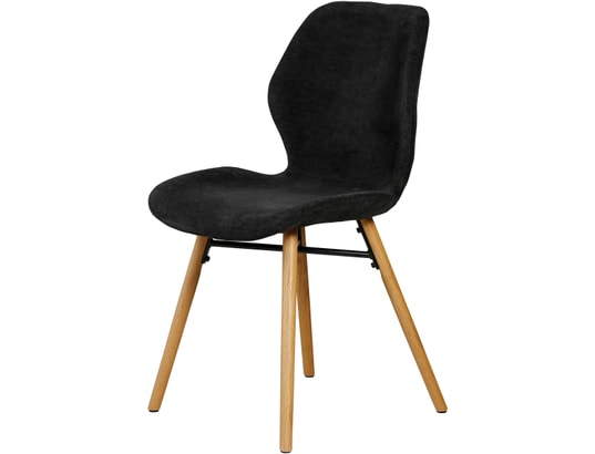 CONCEPT1 - Chaise Lot de 2 C. Keri noir soft touch