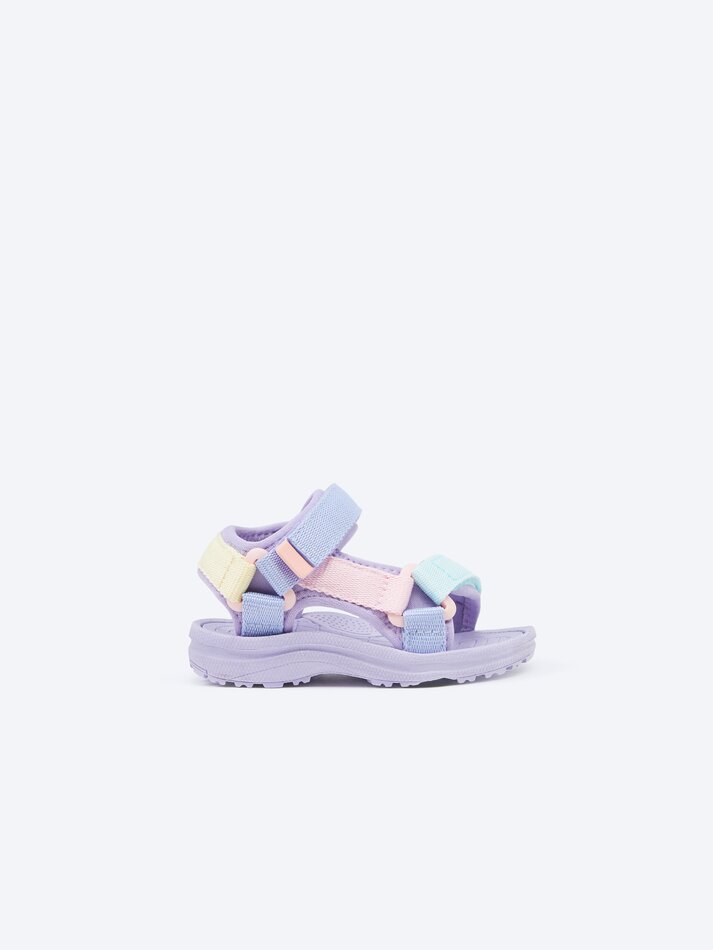 Sandália esportiva multicolorida - Malva