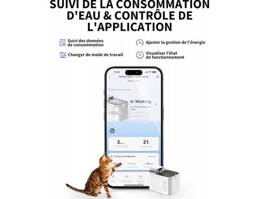 PETKIT - Fontaine à eau connectée EVERSWEET MAX - 7735