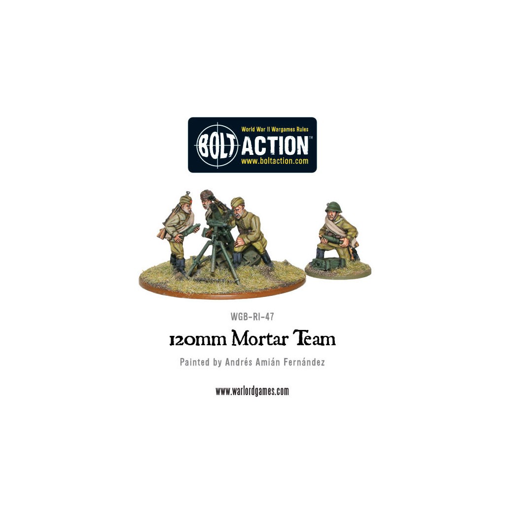 Bolt Action - Soviet Army 120mm heavy mortar team