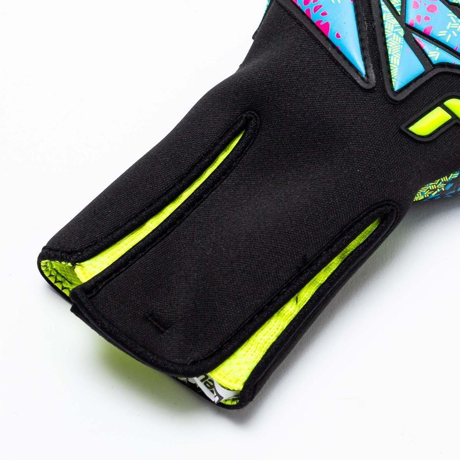 Reusch Gants de Gardien Attrakt Fusion Strapless - Noir/Jaune/Vert/Bleu