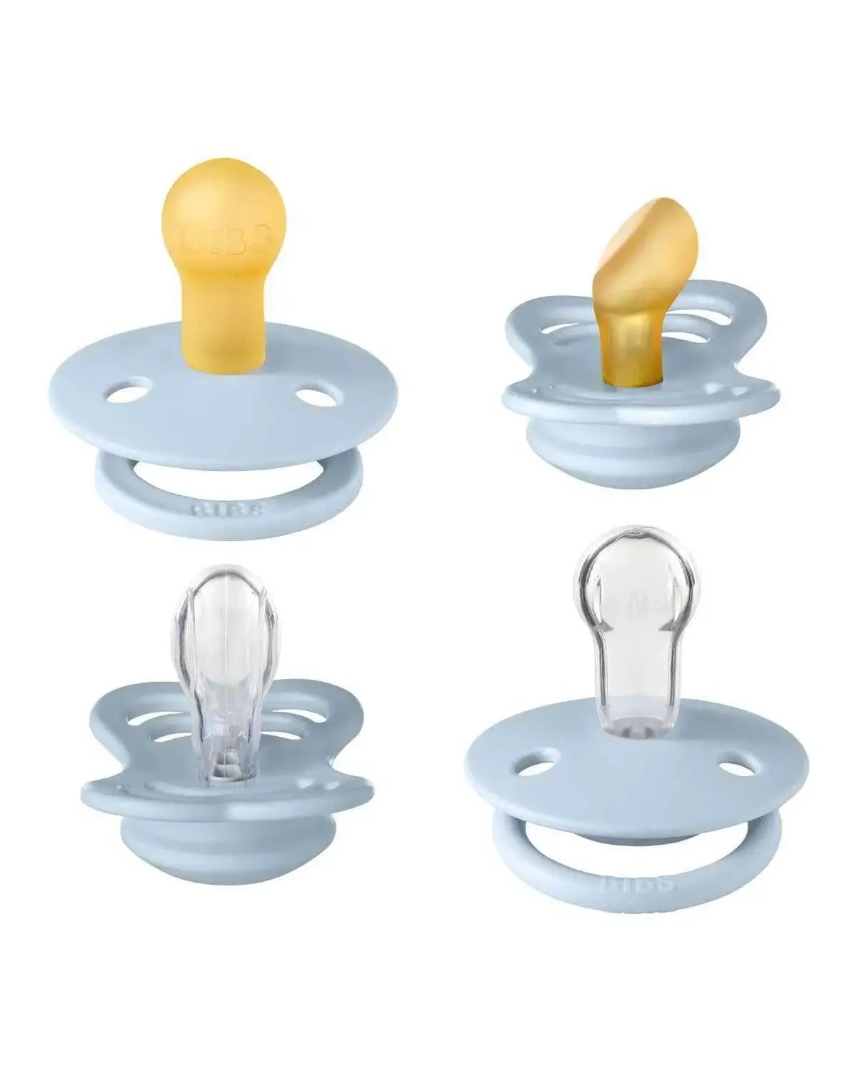 BIBS Try-it-Collection – Smokkepakke 4stk, Naturgummi | 0-6 mnd