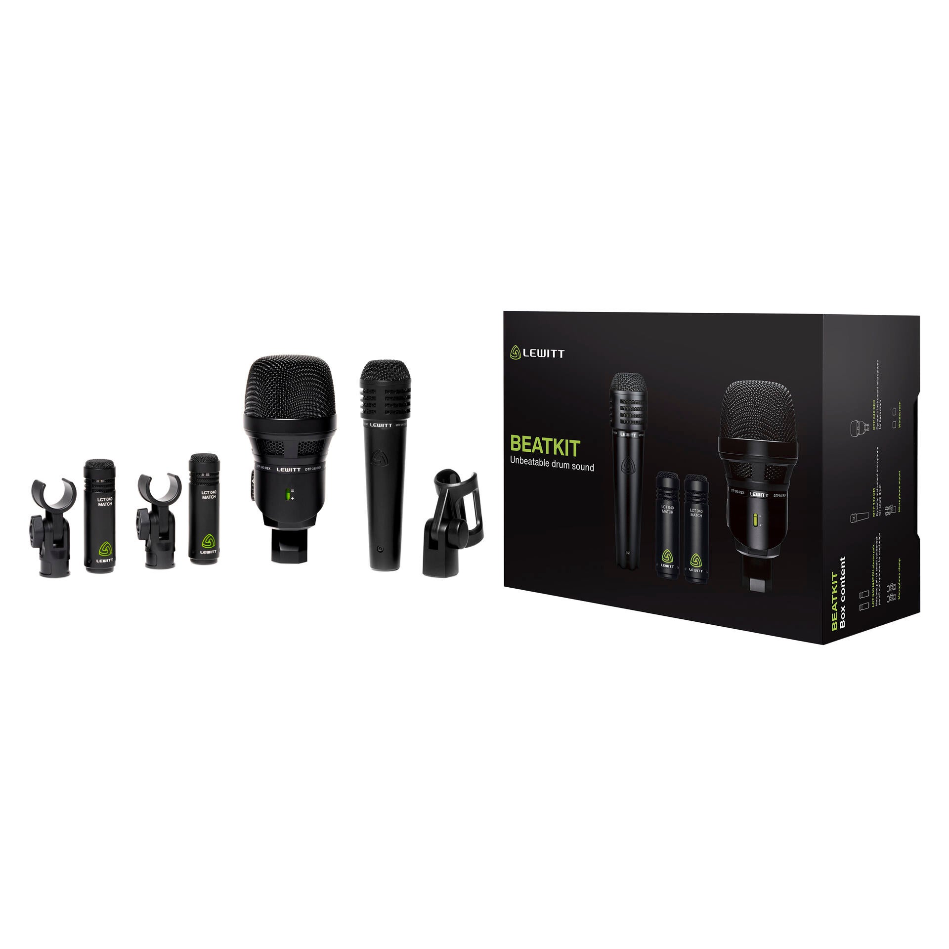 Lewitt BeatKit drum microfoonset