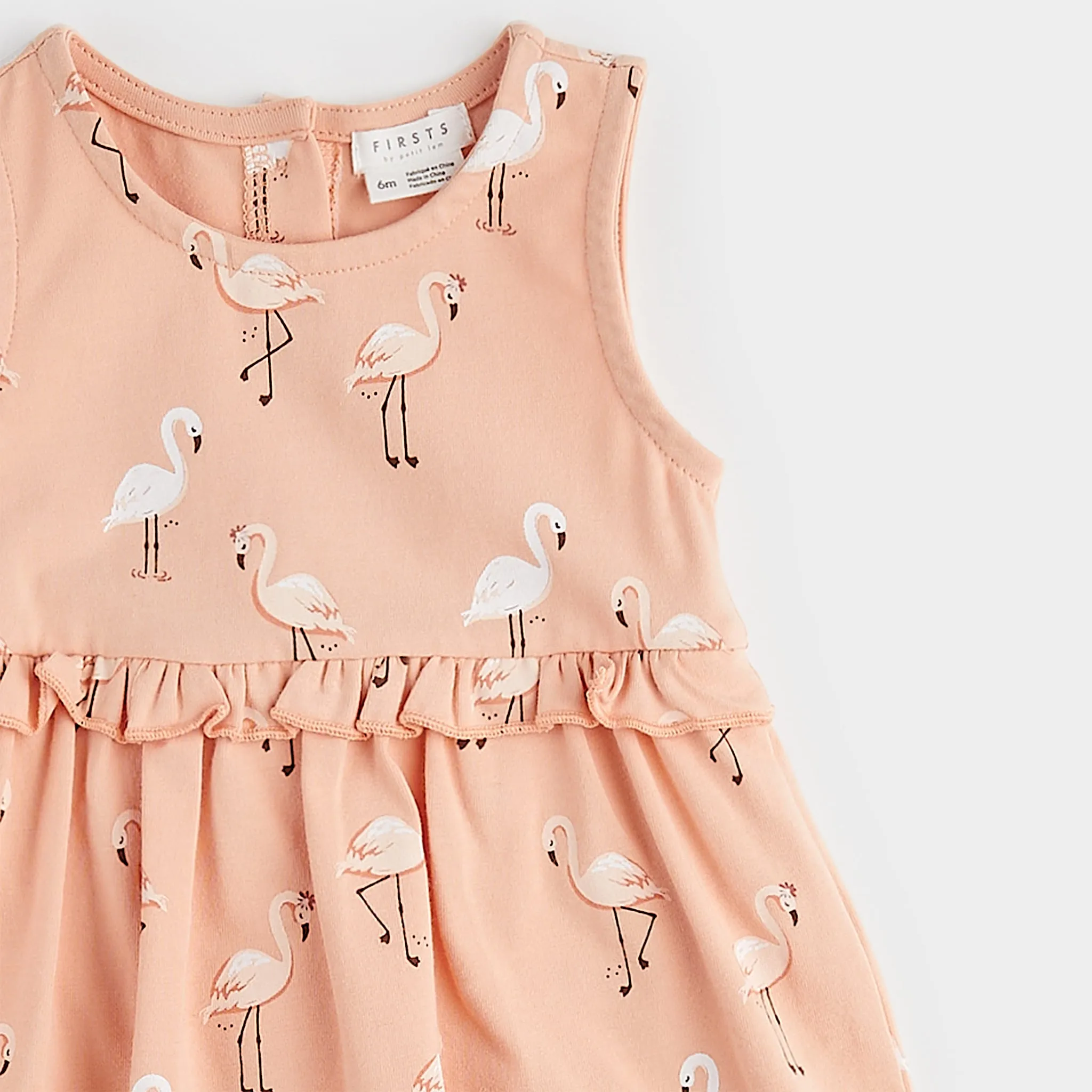 Firsts par Petit Lem Robe Flamant 3-24mois
