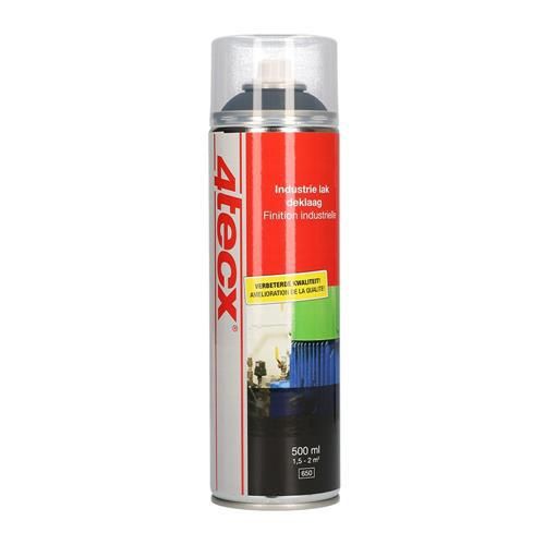 4tecx Industrielak diepzwart mat 500ml RAL 9005 - 4018005165