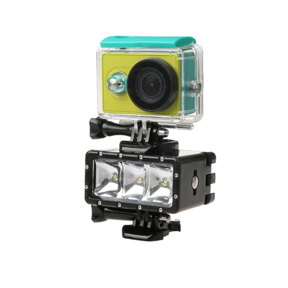 Wasserfestes LED Tauchlicht für GoPro bis 30 Meter - Schwarz