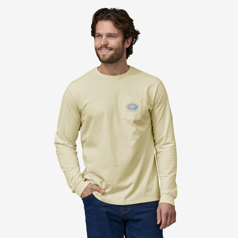 Herren Langarm-Snowstitcher-Taschen-Responsibili-Tee