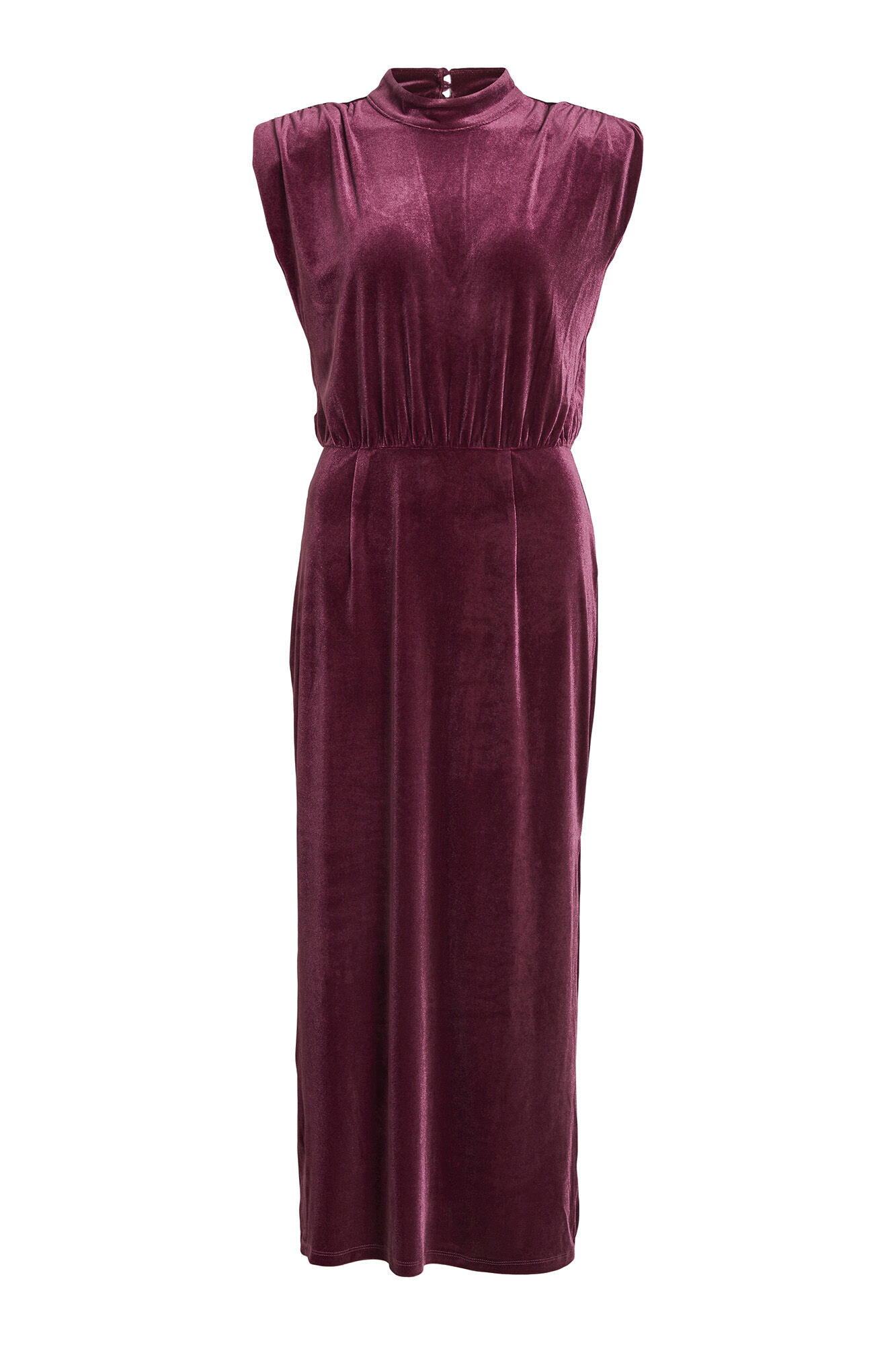 Vestido midi de veludo