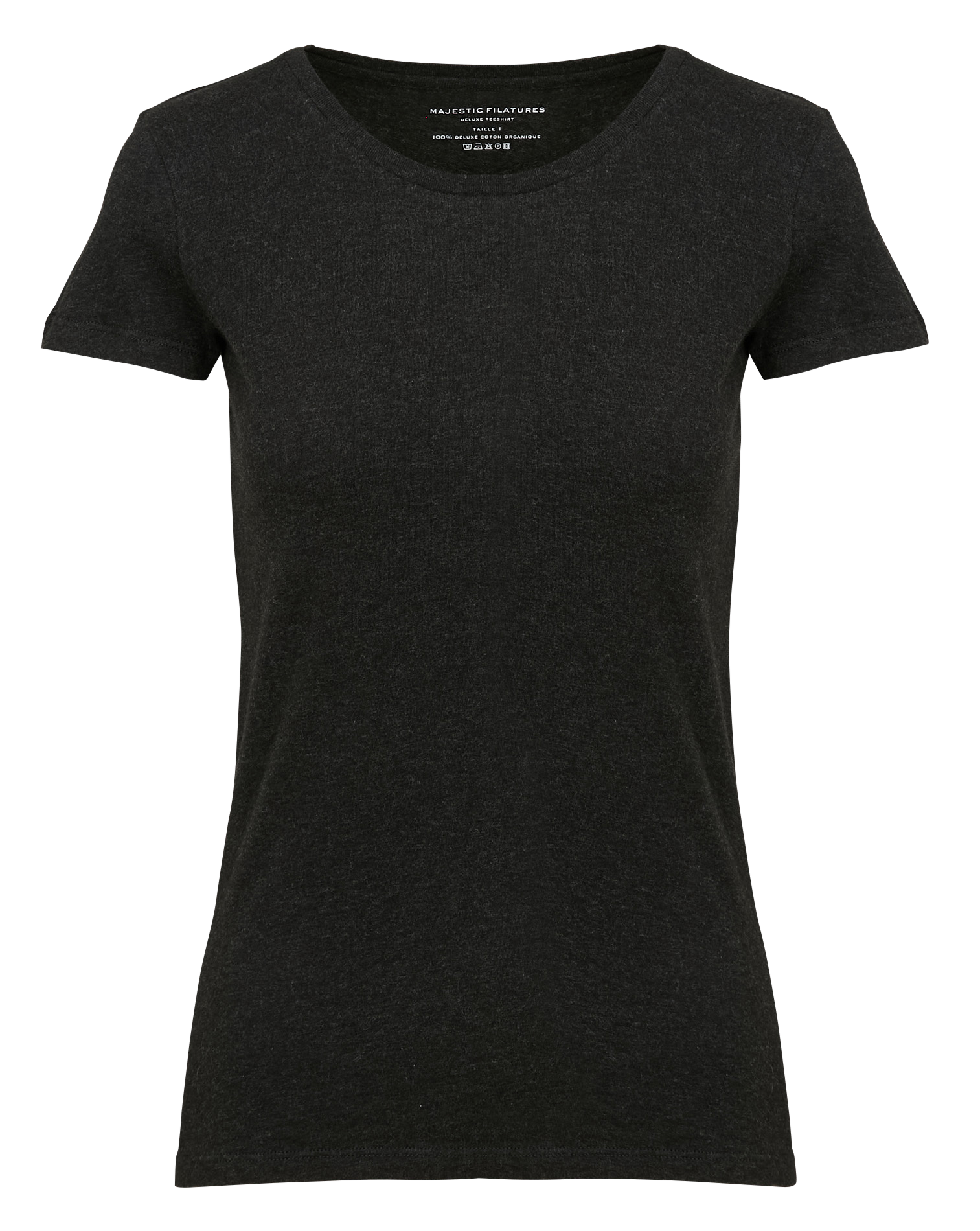 Tee-shirt col rond en coton | Noir
