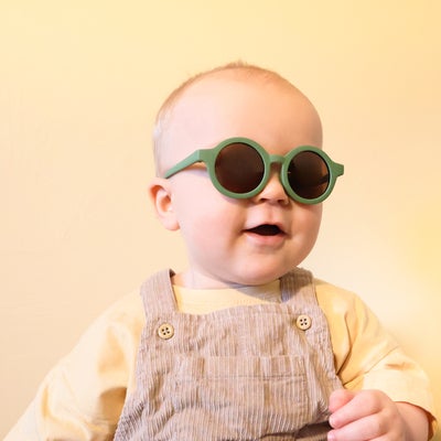 CarloBaby  Bøyelige Solbriller Luma 2-pack 0-3 År, Grønn/Gul