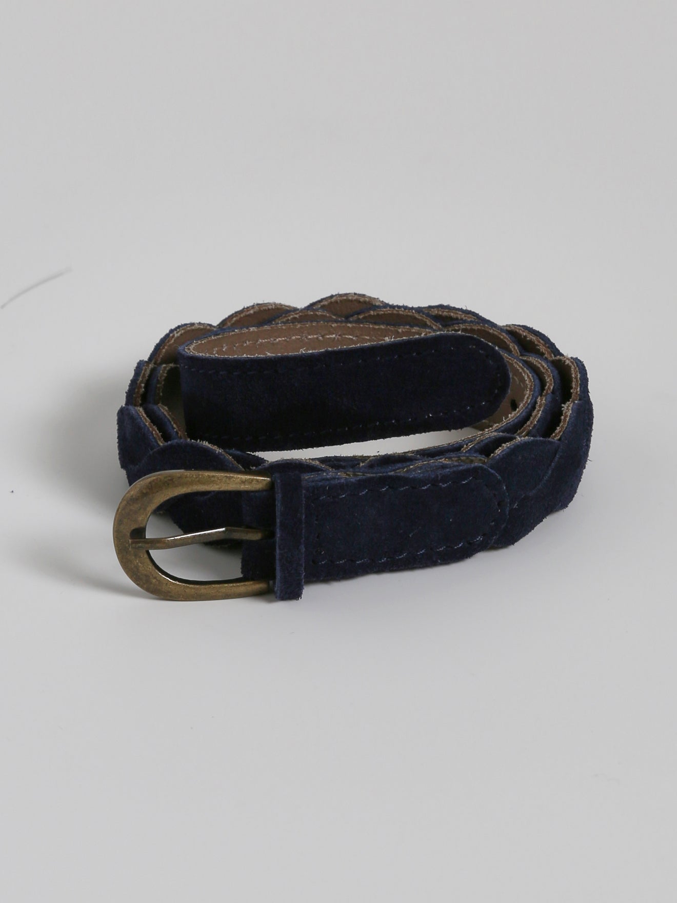 Ceinture tressée Fille en cuir