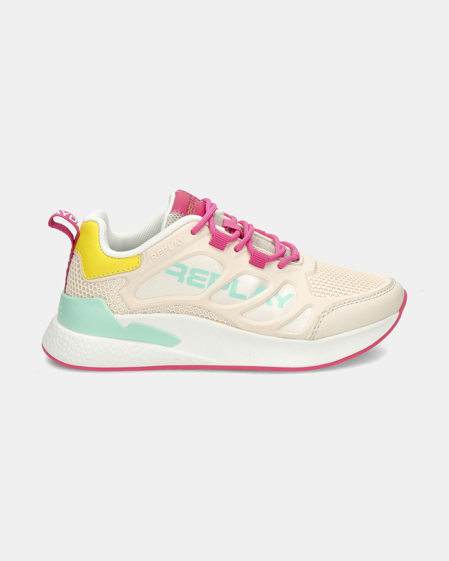 Replay Maze Jr. Lage sneakers  - beige