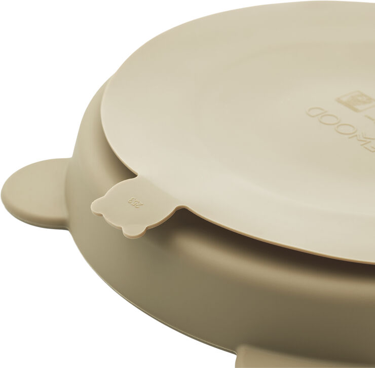 Liewood Stacy divider suction plate 2-pack Sandy / oat mix