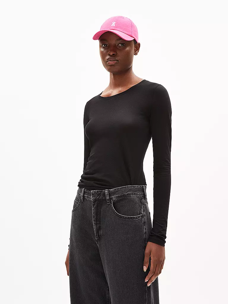 ARMEDANGELS Langarmshirt ENRICCAA schwarz